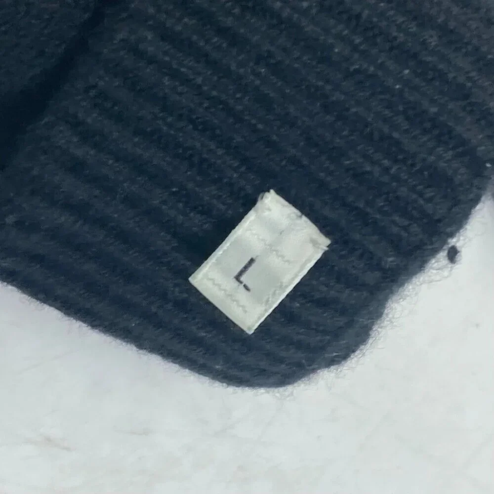 HERMES Whole pattern H logo Gloves Cashmere Black - Picture 2 of 8